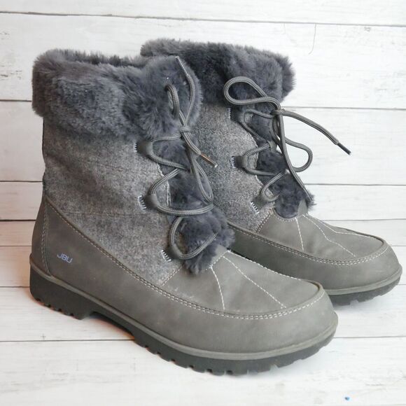 JBU By Jambu Womens Size 9M Colorado Faux Fur All Tera Boots Gray - Picture 1 of 9